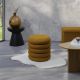 Εικόνα της Σκαμπό Home Deco Factory Atom με Αποθηκευτικό Χώρο 37x42cm Yellow HD0425