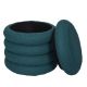 Εικόνα της Σκαμπό Home Deco Factory Atom με Αποθηκευτικό Χώρο 37x42cm Blue HD0424