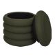 Εικόνα της Σκαμπό Home Deco Factory Atom με Αποθηκευτικό Χώρο 37x42cm Khaki HD0427