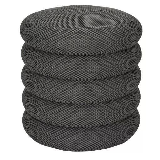 Εικόνα της Σκαμπό Home Deco Factory Atom με Αποθηκευτικό Χώρο 37x42cm Grey HD0428
