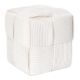 Εικόνα της Σκαμπό Πουφ Home Deco Factory Scott 36x36x38cm Beige HD0538