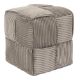 Εικόνα της Σκαμπό Πουφ Home Deco Factory Scott 36x36x38cm Taupe HD0540