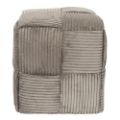 Εικόνα της Σκαμπό Πουφ Home Deco Factory Scott 36x36x38cm Taupe HD0540