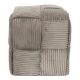 Εικόνα της Σκαμπό Πουφ Home Deco Factory Scott 36x36x38cm Taupe HD0540