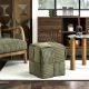 Εικόνα της Σκαμπό Πουφ Home Deco Factory Scott 36x36x38cm Green HD0541