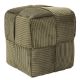 Εικόνα της Σκαμπό Πουφ Home Deco Factory Scott 36x36x38cm Green HD0541