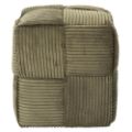 Εικόνα της Σκαμπό Πουφ Home Deco Factory Scott 36x36x38cm Green HD0541