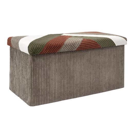 Εικόνα της Σκαμπό Home Deco Factory Scott Πτυσσόμενο με Αποθηκευτικό Χώρο 76x38x38cm Multicolor HD0551