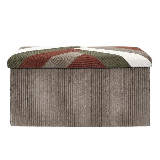 Εικόνα της Σκαμπό Home Deco Factory Scott Πτυσσόμενο με Αποθηκευτικό Χώρο 76x38x38cm Multicolor HD0551