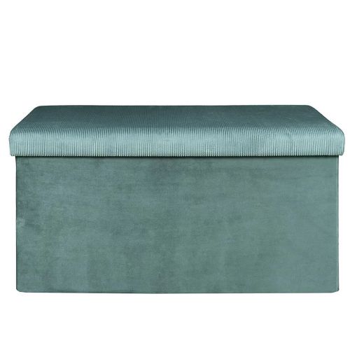 Εικόνα της Σκαμπό Home Deco Factory Giulia Πτυσσόμενο με Αποθηκευτικό Χώρο 77x38x38cm Blue HD6815