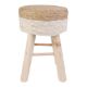 Εικόνα της Σκαμπό Home Deco Factory Ξύλινο 30x30x43cm Beige HD6568