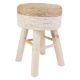 Εικόνα της Σκαμπό Home Deco Factory Ξύλινο 30x30x43cm Beige HD6568
