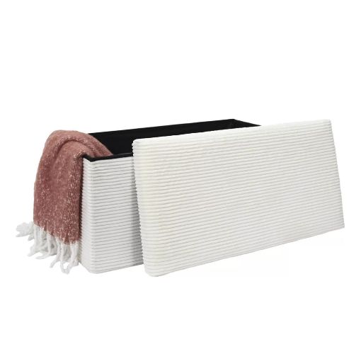 Εικόνα της Σκαμπό Home Deco Factory Scott Πτυσσόμενο με Αποθηκευτικό Χώρο 76x38x38cm Beige HD0279