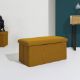 Εικόνα της Σκαμπό Home Deco Factory Atom Πτυσσόμενο με Αποθηκευτικό Χώρο 76x38x38cm Yellow HD0468