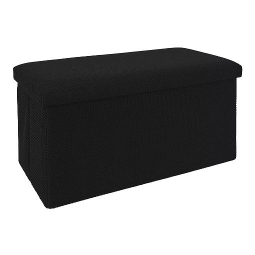 Εικόνα της Σκαμπό Home Deco Factory Atom Πτυσσόμενο με Αποθηκευτικό Χώρο 76x38x38cm Black HD0469