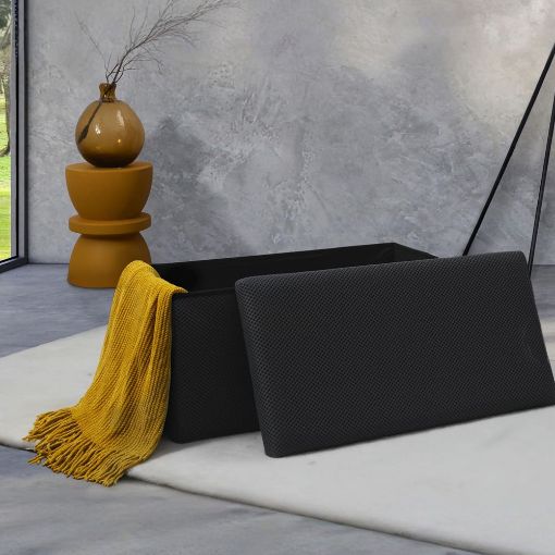 Εικόνα της Σκαμπό Home Deco Factory Atom Πτυσσόμενο με Αποθηκευτικό Χώρο 76x38x38cm Grey HD0471