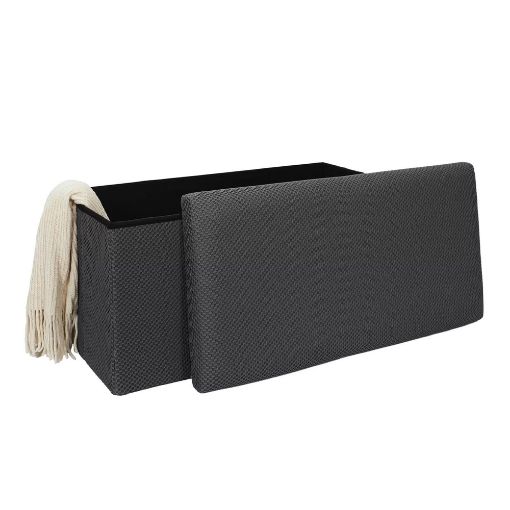 Εικόνα της Σκαμπό Home Deco Factory Atom Πτυσσόμενο με Αποθηκευτικό Χώρο 76x38x38cm Grey HD0471