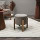 Εικόνα της Σκαμπό Home Deco Factory Scott 35.5x35x35cm Τaupe HD0335