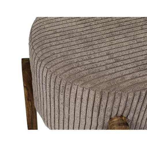 Εικόνα της Σκαμπό Home Deco Factory Scott 35.5x35x35cm Τaupe HD0335