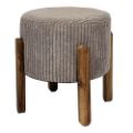 Εικόνα της Σκαμπό Home Deco Factory Scott 35.5x35x35cm Τaupe HD0335