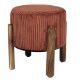 Εικόνα της Σκαμπό Home Deco Factory Scott 35.5x35x35cm Terracotta HD0336