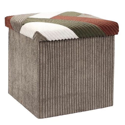 Εικόνα της Σκαμπό Home Deco Factory Scott Πτυσσόμενο με Αποθηκευτικό Χώρο 38x38x38cm Multicolor HD0550