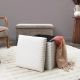 Εικόνα της Σκαμπό Home Deco Factory Scott Πτυσσόμενο με Αποθηκευτικό Χώρο 38x38x38cm White HD0276