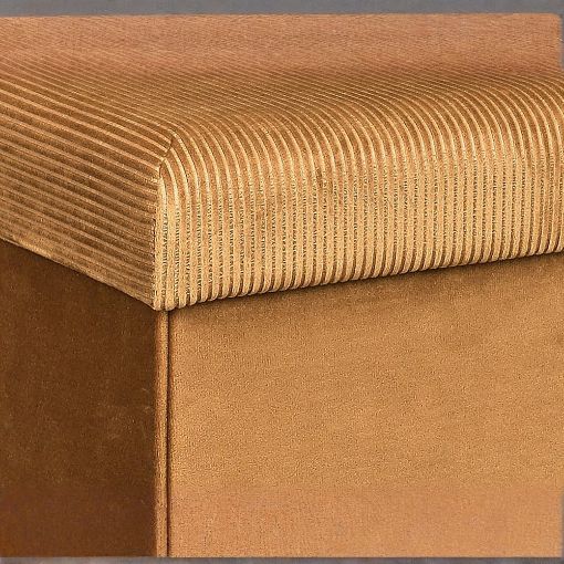 Εικόνα της Σκαμπό Home Deco Factory Giulia Πτυσσόμενο με Αποθηκευτικό Χώρο 38x38x38cm Yellow HD6813