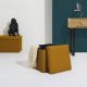 Εικόνα της Σκαμπό Home Deco Factory Atom Πτυσσόμενο με Αποθηκευτικό Χώρο 38x38x38cm Yellow HD0505