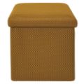 Εικόνα της Σκαμπό Home Deco Factory Atom Πτυσσόμενο με Αποθηκευτικό Χώρο 38x38x38cm Yellow HD0505