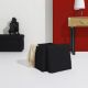 Εικόνα της Σκαμπό Home Deco Factory Atom Πτυσσόμενο με Αποθηκευτικό Χώρο 38x38x38cm Black HD0506