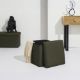 Εικόνα της Σκαμπό Home Deco Factory Atom Πτυσσόμενο με Αποθηκευτικό Χώρο 38x38x38cm Khaki HD0507