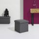 Εικόνα της Σκαμπό Home Deco Factory Atom Πτυσσόμενο με Αποθηκευτικό Χώρο 38x38x38cm Grey HD0508