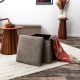 Εικόνα της Σκαμπό Home Deco Factory Scott Πτυσσόμενο με Αποθηκευτικό Χώρο 38x38x38cm Taupe HD0274DMP