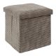 Εικόνα της Σκαμπό Home Deco Factory Scott Πτυσσόμενο με Αποθηκευτικό Χώρο 38x38x38cm Taupe HD0274DMP