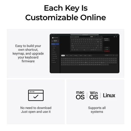 Εικόνα της Πληκτρολόγιο Keychron K2 Ultra 8K Wireless Custom 75% RGB Hot-Swappable Apex Brown Switches (US) Black K2U-J3
