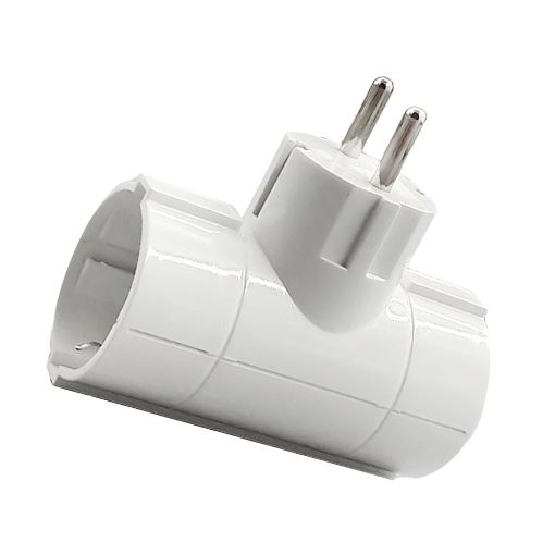 Εικόνα της Πολύπριζο Ταφ Lamtech 2 Θέσεων White LAM023756