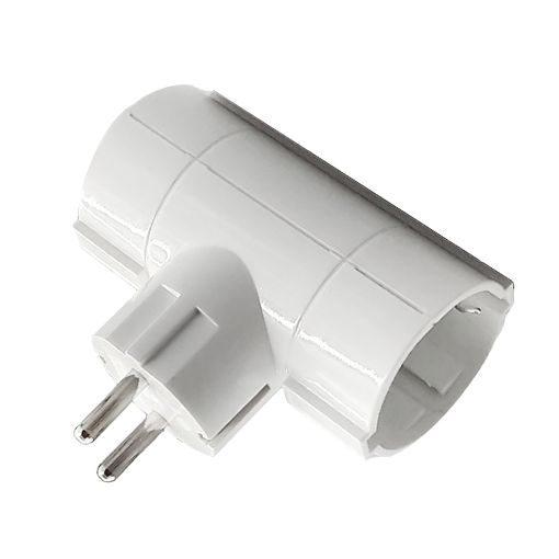 Εικόνα της Πολύπριζο Ταφ Lamtech 2 Θέσεων White LAM023756