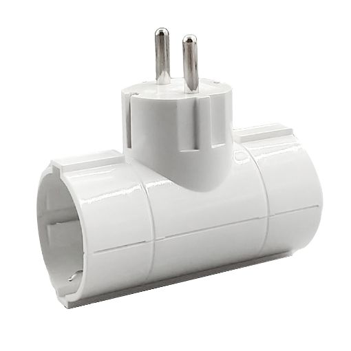 Εικόνα της Πολύπριζο Ταφ Lamtech 2 Θέσεων White LAM023756