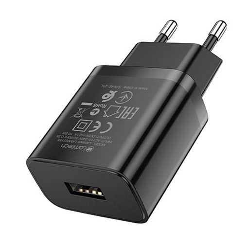 Εικόνα της Φορτιστής Lamtech USB-A 10.5W Black LAM022155