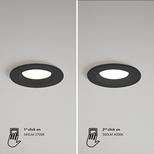 Εικόνα της Χωνευτό Φωτιστικό Σποτ Nordlux Tiaki 8.5 cm 2700-4000K 345lm IP65 6.5W Black 49570103