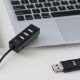 Εικόνα της USB Hub Lamtech 4-Port USB-A Black LAM021479
