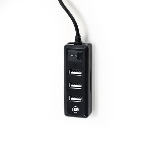 Εικόνα της USB Hub Lamtech 4-Port USB-A Black LAM021479