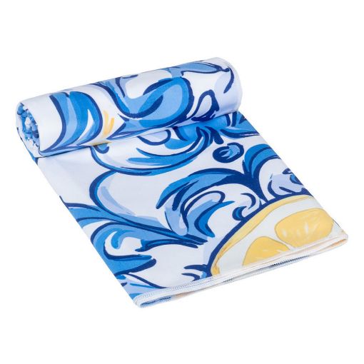 Εικόνα της Πετσέτα Θαλάσσης Estia Microfiber με Τσαντάκι 90x180 cm Amalfi Coast 01-44558