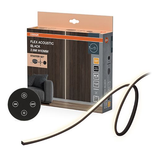 Εικόνα της LED Strip Osram Starter Kit Flex για Ακουστικά Πάνελ 10mm 3000K 2.6m 208lm 29W