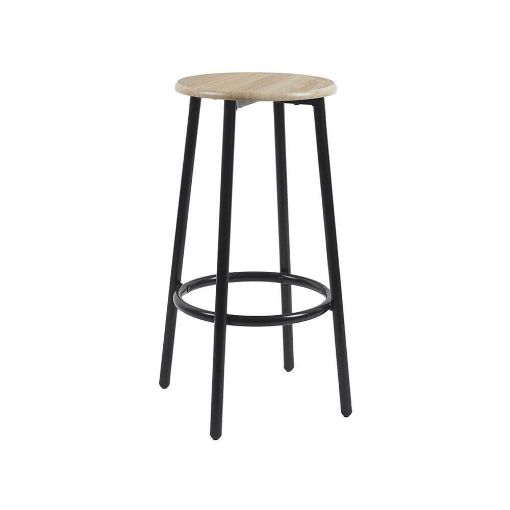 Εικόνα της Σετ Τραπέζι Home Deco Factory Loca Μεταλλικό με 2 Σκαμπό 60 x 60 x 86 cm HD0210CRFV