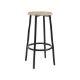 Εικόνα της Σετ Τραπέζι Home Deco Factory Loca Μεταλλικό με 2 Σκαμπό 60 x 60 x 86 cm HD0210CRFV