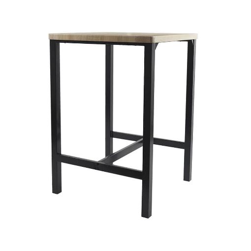 Εικόνα της Σετ Τραπέζι Home Deco Factory Loca Μεταλλικό με 2 Σκαμπό 60 x 60 x 86 cm HD0210CRFV