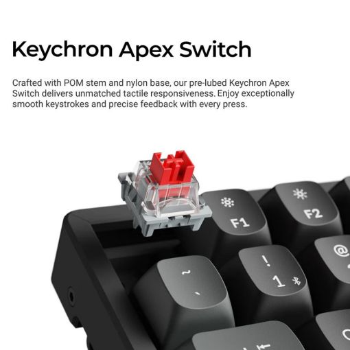 Εικόνα της Πληκτρολόγιο Keychron K8 Ultra 8K Wireless Custom TKL RGB Hot-Swappable Apex Brown Switches (US) Black K8U-J3