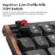 Εικόνα της Πληκτρολόγιο Keychron K3 Ultra 8K Wireless Custom 75% RGB Hot-Swappable Milk POM Red Switches (US) Wood/Black K3U-H1